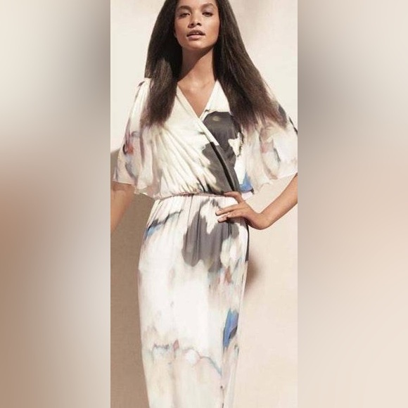 Alice + Olivia Baska Watercolor Silk Dress Size M - Picture 2 of 14